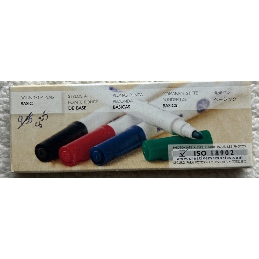 Creative memories Lot‎ 5 -Journaling pens, Cottage Vellum, Snap pack, story card